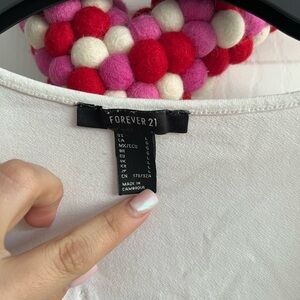 Long sleeve white top